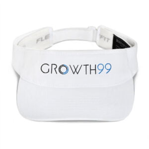 Buy White Visor Cap from Growth99 | Website Development, Digital Marketing, SEO in USA